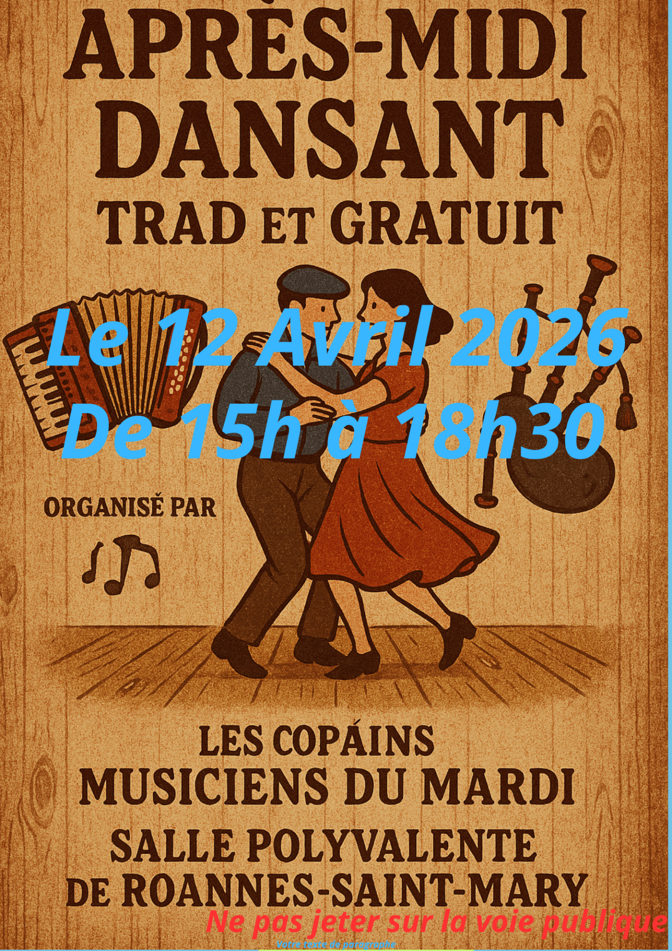 Bleu marine vert illustration colore moderne evenement assemblee generale affiche poster